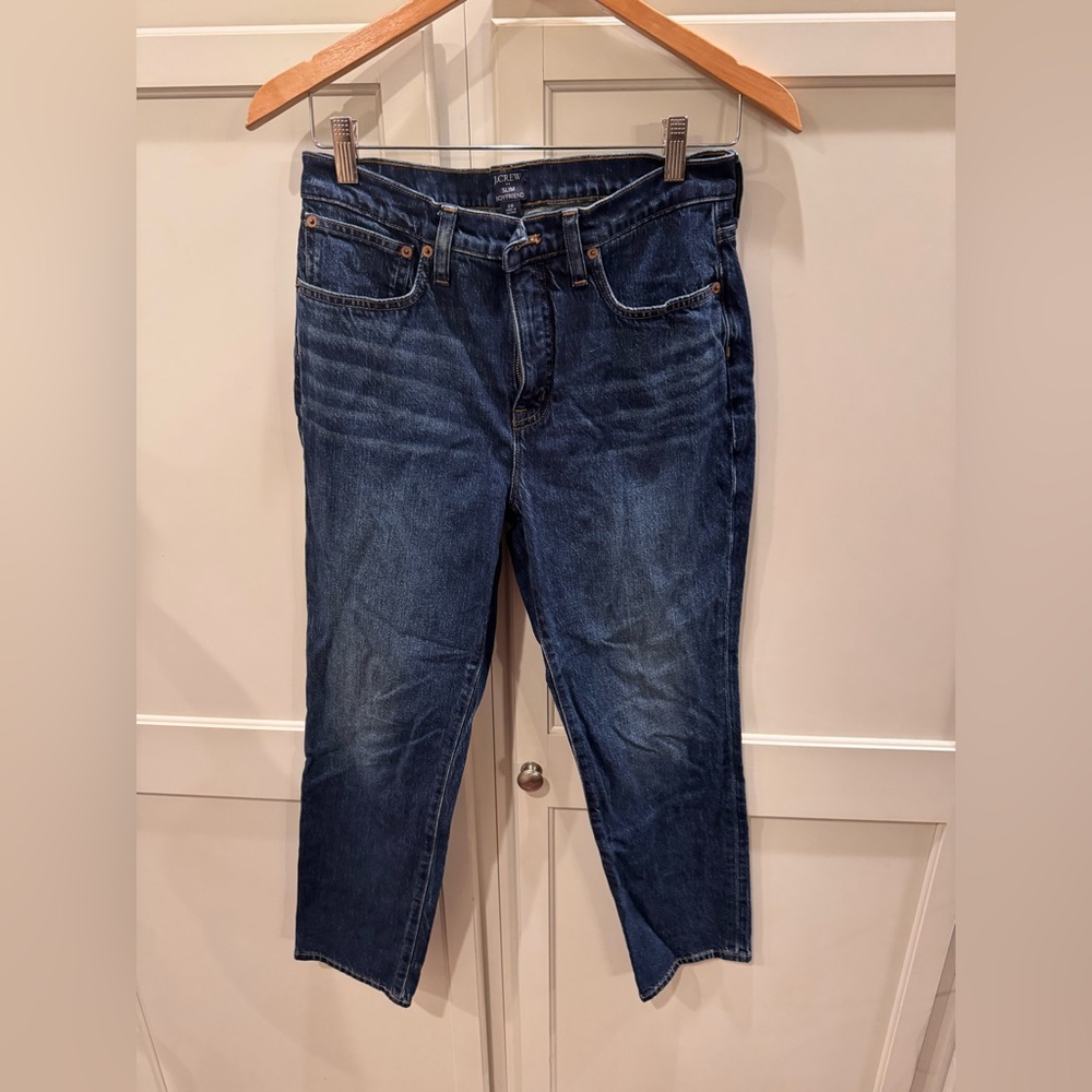 J. Crew Slim Boyfriend Jeans in Classic Blue